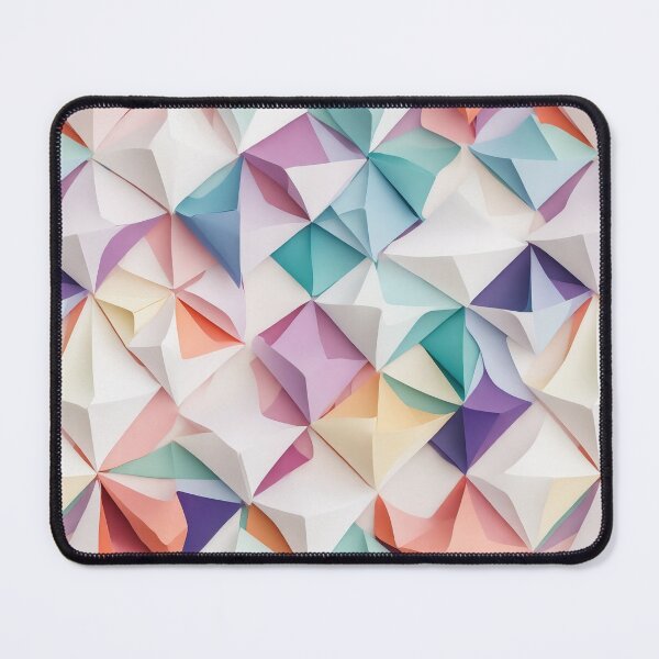 Item preview, Folded paper shapes, origami inspired pattern designed and sold by CoolPixels.