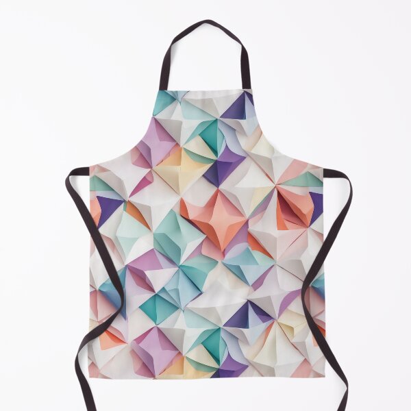 Item preview, Folded paper shapes, origami inspired pattern designed and sold by CoolPixels.