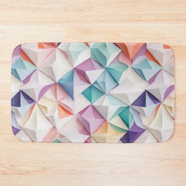 Item preview, Folded paper shapes, origami inspired pattern designed and sold by CoolPixels.