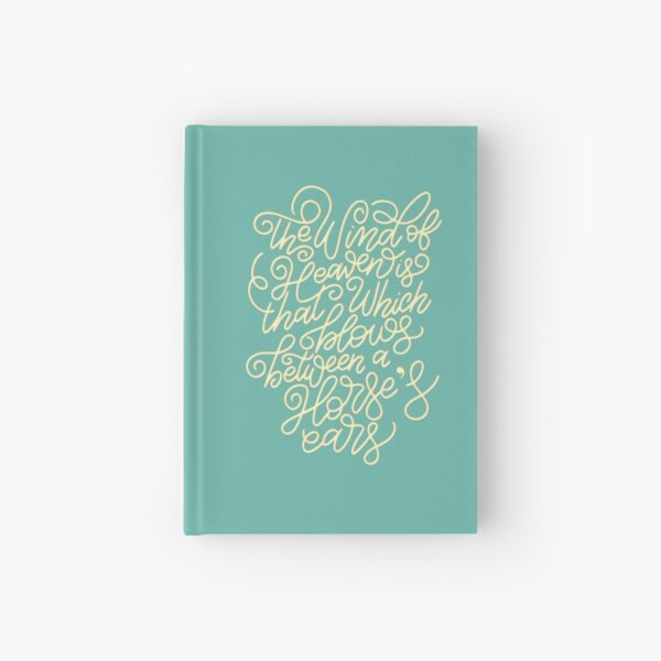 The Wind of Heaven Arabic Horse Quote Hardcover Journal