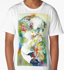 CHARLES DICKENS - watercolor portrait.4 Long T-Shirt