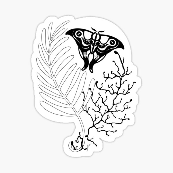 Ellie Williams TLOU2 Inspired Moth/fern Tattoo Sticker -  Denmark