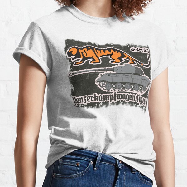 Item preview, SPzAbt 501 - Panzerkampfwagen Tiger II - White Border - Grunge Style designed and sold by vaidag-arnett.
