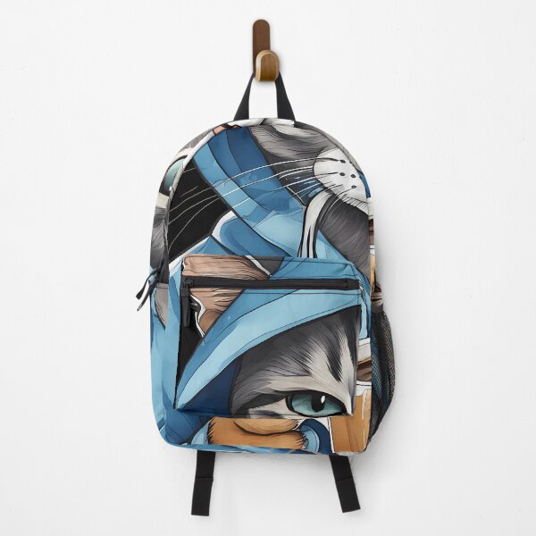 Item preview, Whimsical Cat in Blue Hoodie Drinking Coffee designed and sold by Mechanical-Artt.