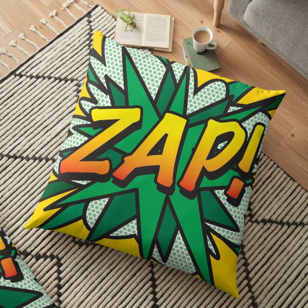 ZAP Comic Book Pop Art Retro Fun Floor Pillow