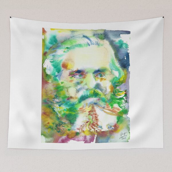 Item preview, KARL MARX - watercolor portrait.3 designed and sold by lautir.