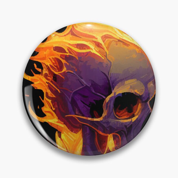 Item preview, Flaming skull designed and sold by rohlmanche.