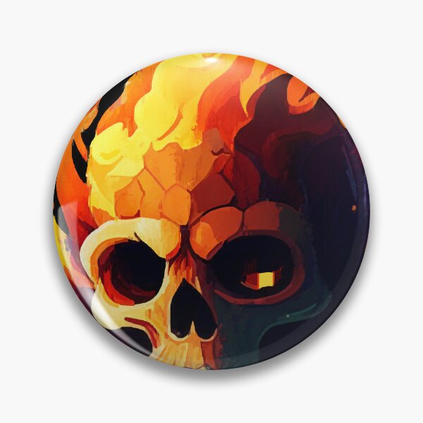 Item preview, Fire skull  designed and sold by rohlmanche.