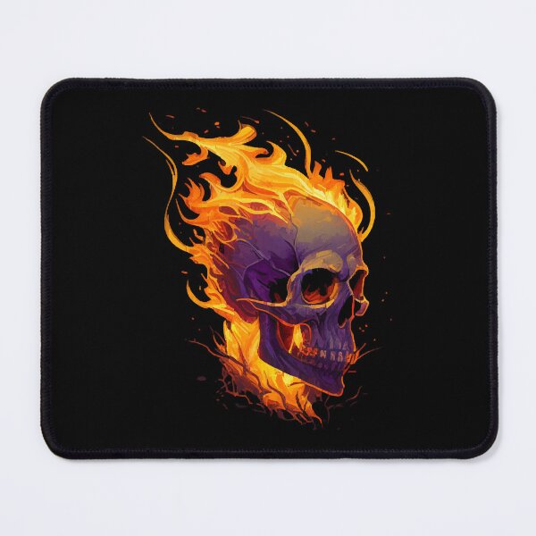 Item preview, Flaming skull designed and sold by rohlmanche.