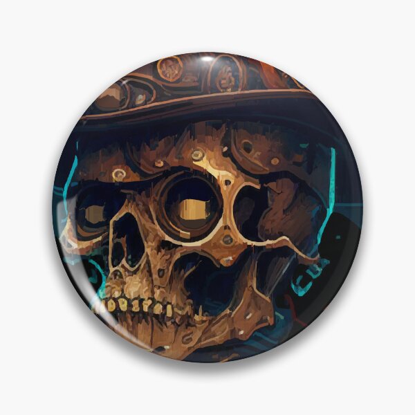 Item preview, Mechanical skull with hat  designed and sold by rohlmanche.