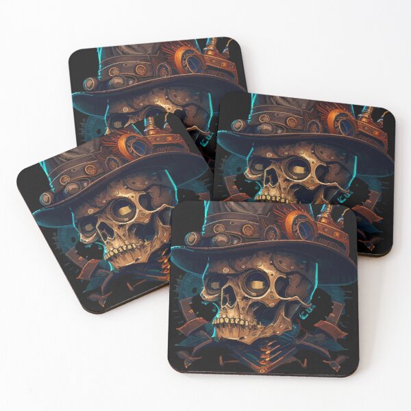Item preview, Mechanical skull with hat  designed and sold by rohlmanche.
