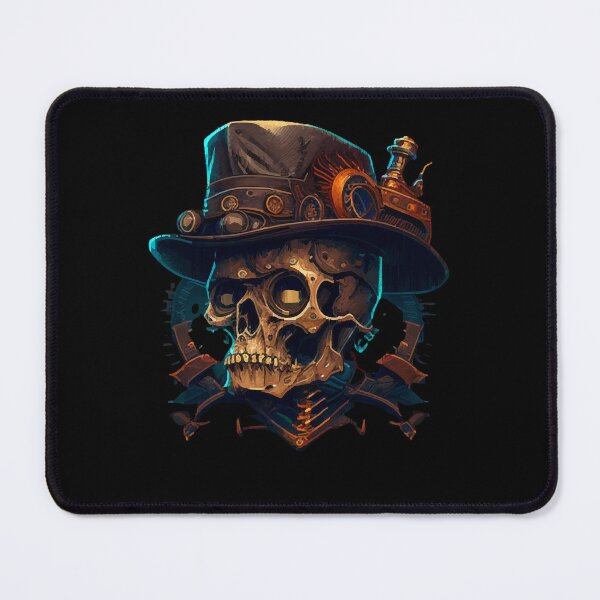 Item preview, Mechanical skull with hat designed and sold by rohlmanche.