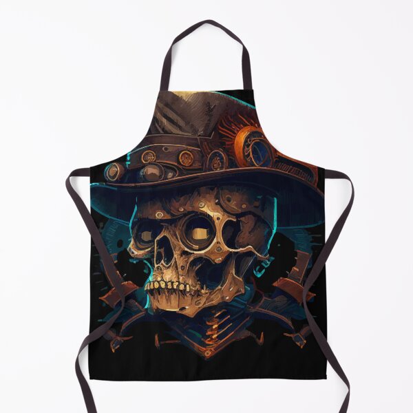 Item preview, Mechanical skull with hat designed and sold by rohlmanche.