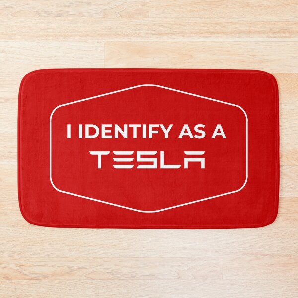 Item preview, I identify as a tesla funny car bumper designed and sold by Wordsmith-Wear.