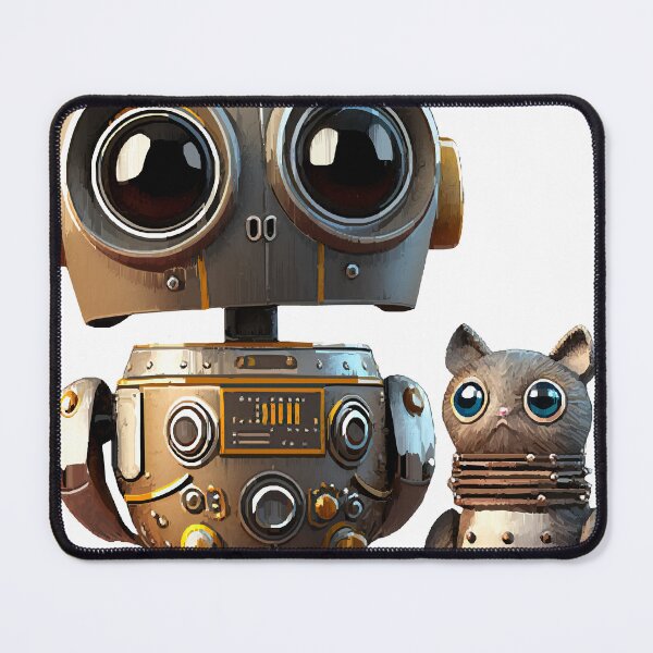 Item preview, Cute Vintage Robot with Sidekick designed and sold by katriceseago.