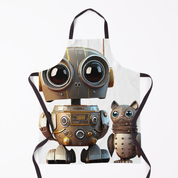 Item preview, Cute Vintage Robot with Sidekick designed and sold by katriceseago.