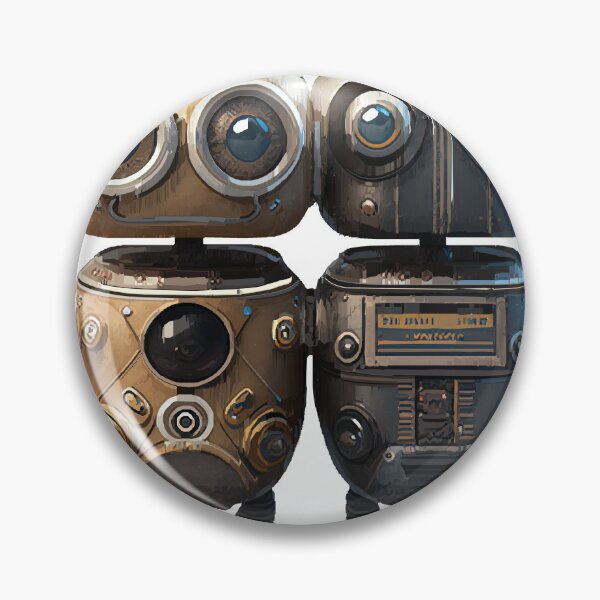 Item preview, Cute Vintage Robot with Sidekick designed and sold by katriceseago.
