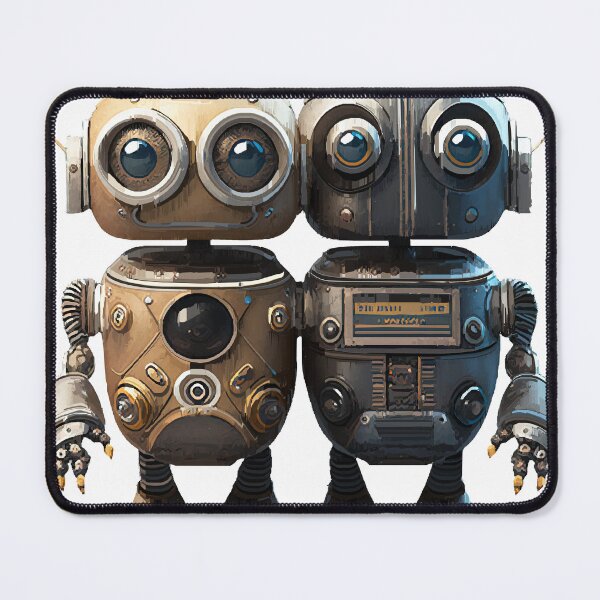 Item preview, Cute Vintage Robot with Sidekick designed and sold by katriceseago.