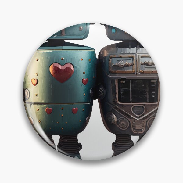 Item preview, Cute Vintage Robot with Sidekick designed and sold by katriceseago.