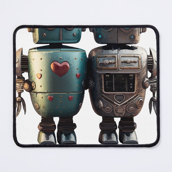 Item preview, Cute Vintage Robot with Sidekick designed and sold by katriceseago.