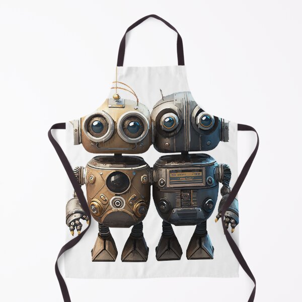Item preview, Cute Vintage Robot with Sidekick designed and sold by katriceseago.