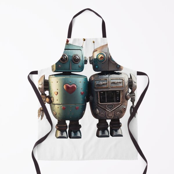 Item preview, Cute Vintage Robot with Sidekick designed and sold by katriceseago.