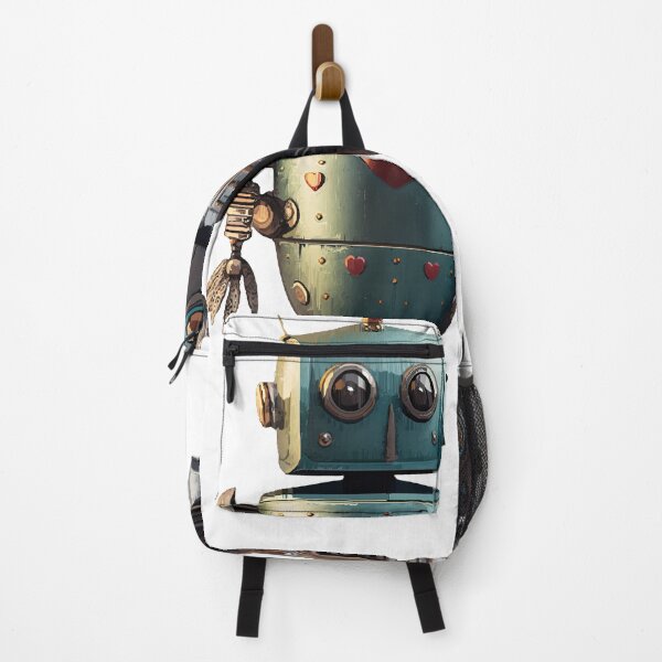 Item preview, Cute Vintage Robot with Sidekick designed and sold by katriceseago.