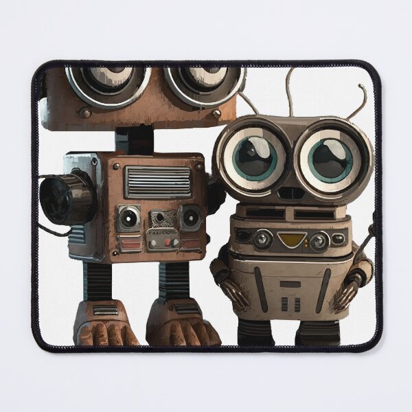 Item preview, Cute Vintage Robot with Sidekick designed and sold by katriceseago.