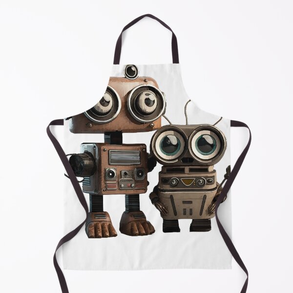 Item preview, Cute Vintage Robot with Sidekick designed and sold by katriceseago.