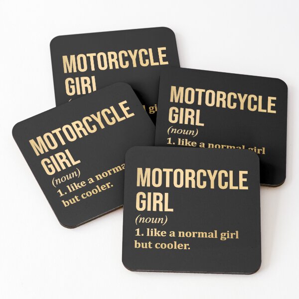 Item preview, Motorcycle Girl Definition in Gold designed and sold by XCIV.