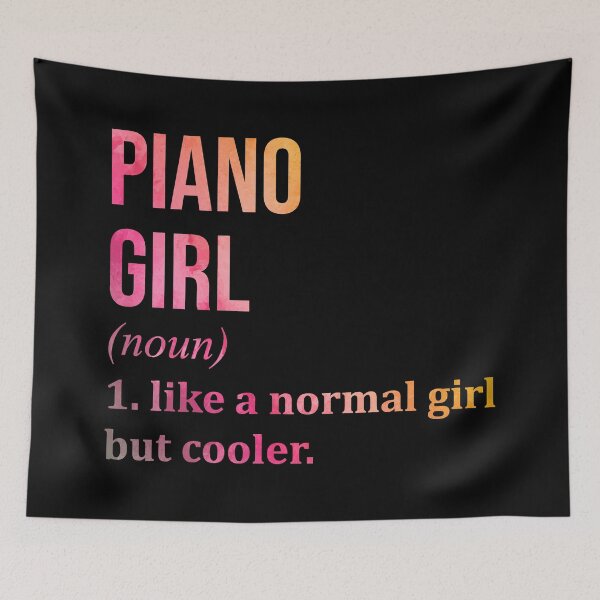 Item preview, Piano Girl Definition in Watercolor designed and sold by XCIV.