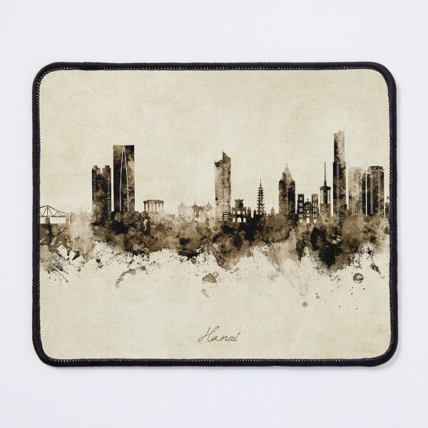 Item preview, Hanoi (Saigon) Vietnam Skyline designed and sold by ArtPrints.