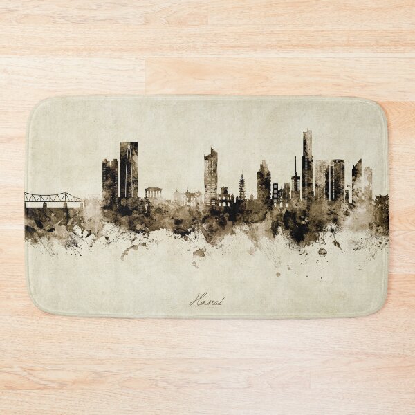 Item preview, Hanoi (Saigon) Vietnam Skyline designed and sold by ArtPrints.