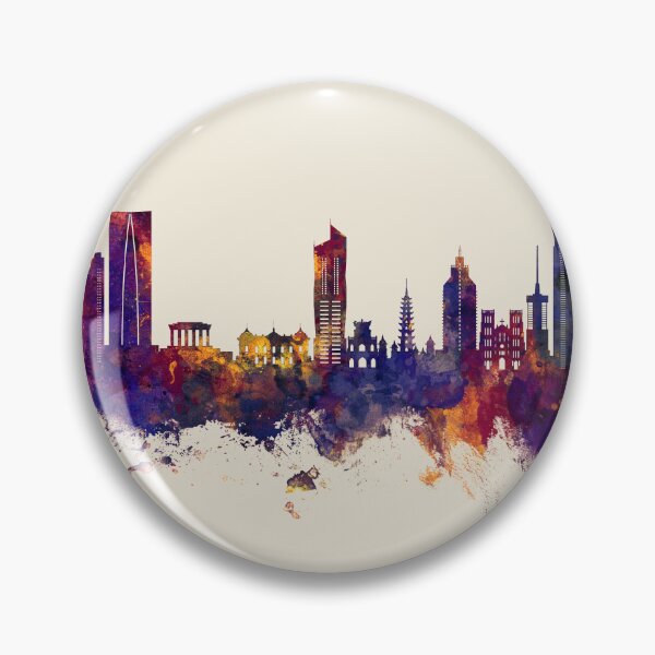 Item preview, Hanoi (Saigon) Vietnam Skyline designed and sold by ArtPrints.
