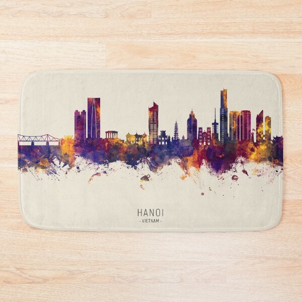 Item preview, Hanoi (Saigon) Vietnam Skyline designed and sold by ArtPrints.