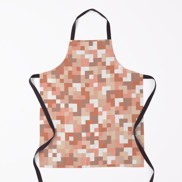 Item preview, Playing with small checks - pixelated checkerboard - random check pattern - salmon, terracotta, clay designed and sold by Muxune.