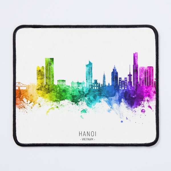 Item preview, Hanoi (Saigon) Vietnam Skyline designed and sold by ArtPrints.
