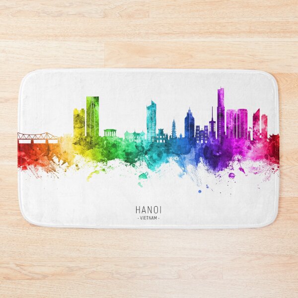 Item preview, Hanoi (Saigon) Vietnam Skyline designed and sold by ArtPrints.