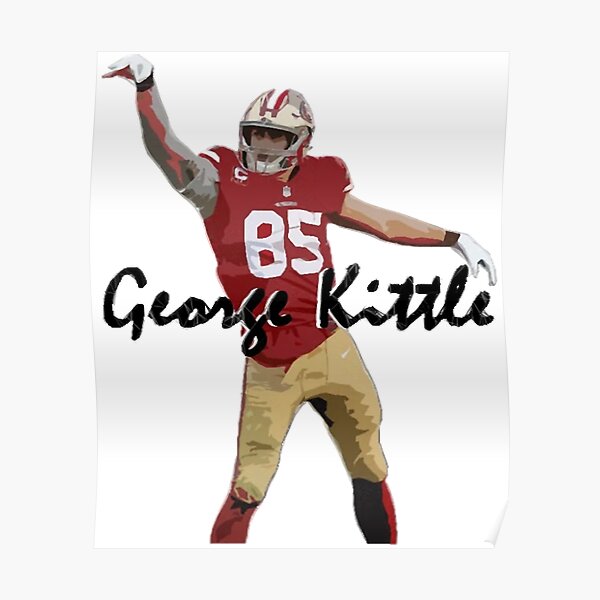 George Kittle Football Paper Poster 49ers - George Kittle