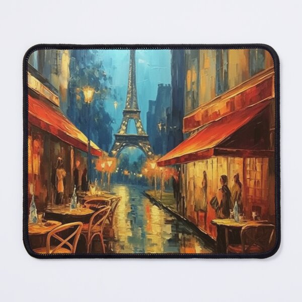 Item preview, Paris cafe street with Eiffel Tower designed and sold by melvinrouse.