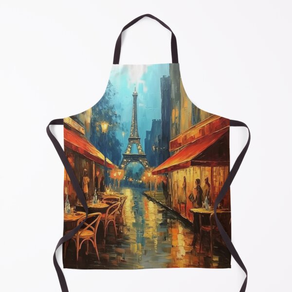 Item preview, Paris cafe street  with Eiffel Tower  designed and sold by melvinrouse.