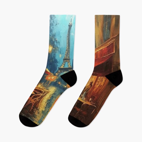 Item preview, Paris cafe street  with Eiffel Tower  designed and sold by melvinrouse.