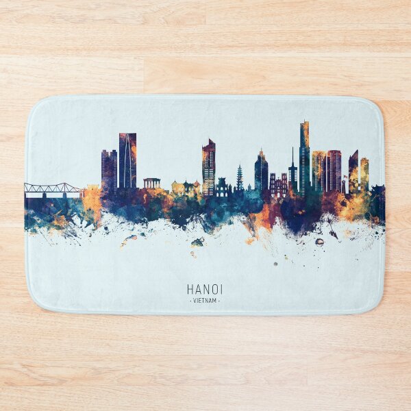 Item preview, Hanoi (Saigon) Vietnam Skyline designed and sold by ArtPrints.