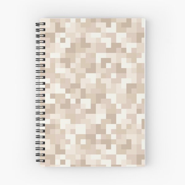 Aperçu de l'œuvre Jouer avec les petits carreaux - damier pixelisé - motif de carreaux aléatoire - tons neutres et chauds créée et vendue par Muxune.