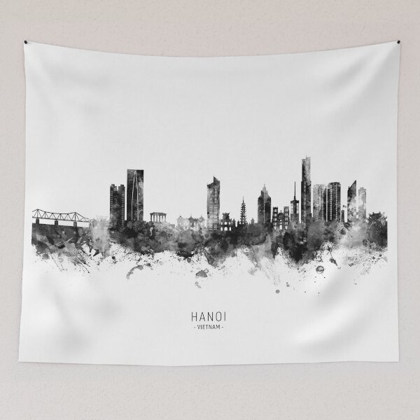 Item preview, Hanoi (Saigon) Vietnam Skyline designed and sold by ArtPrints.