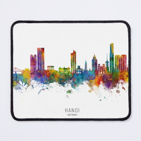 Item preview, Hanoi (Saigon) Vietnam Skyline designed and sold by ArtPrints.