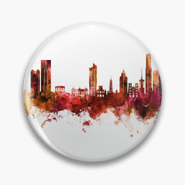 Item preview, Hanoi (Saigon) Vietnam Skyline designed and sold by ArtPrints.