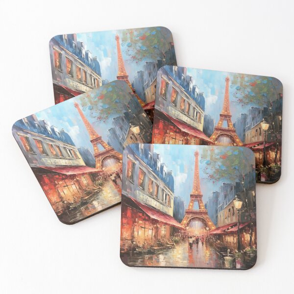 Item preview, Paris cafe street art painting designed and sold by melvinrouse.