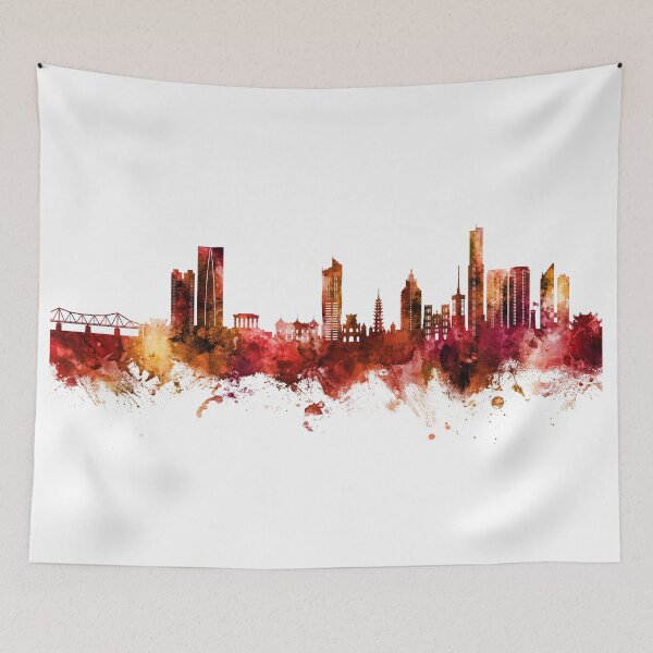 Item preview, Hanoi (Saigon) Vietnam Skyline designed and sold by ArtPrints.