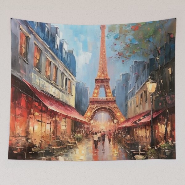 Item preview, Paris cafe street art painting designed and sold by melvinrouse.